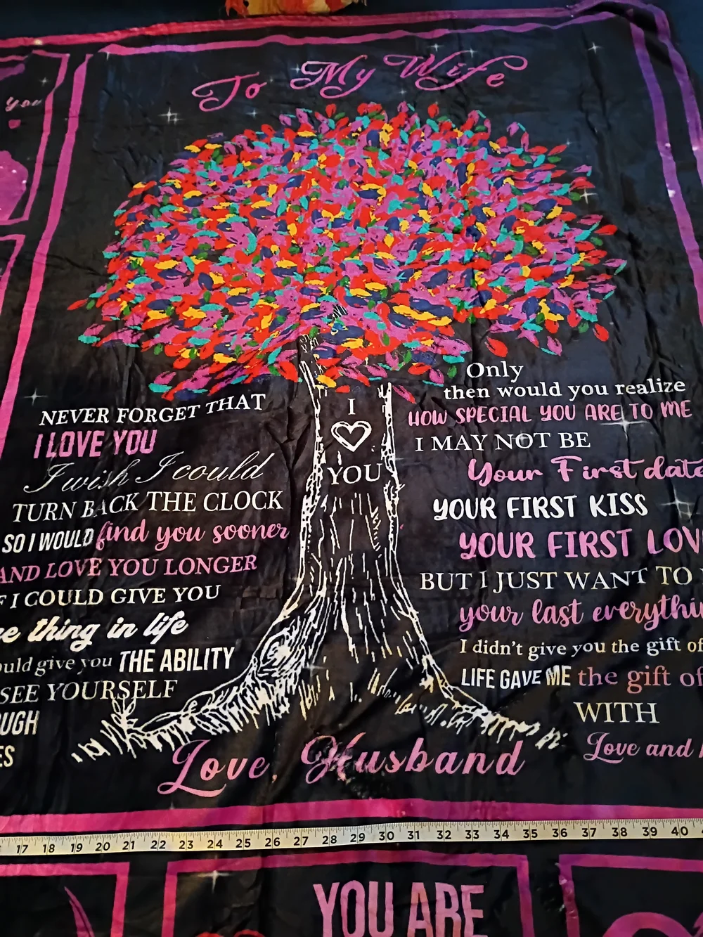 Love Tree Wall Tapestry in Pink and Multicolor